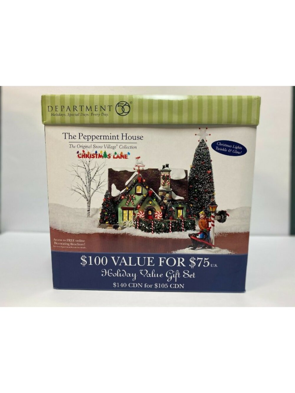 Dept 56 Snow Village - The Peppermint House - Christmas Lane